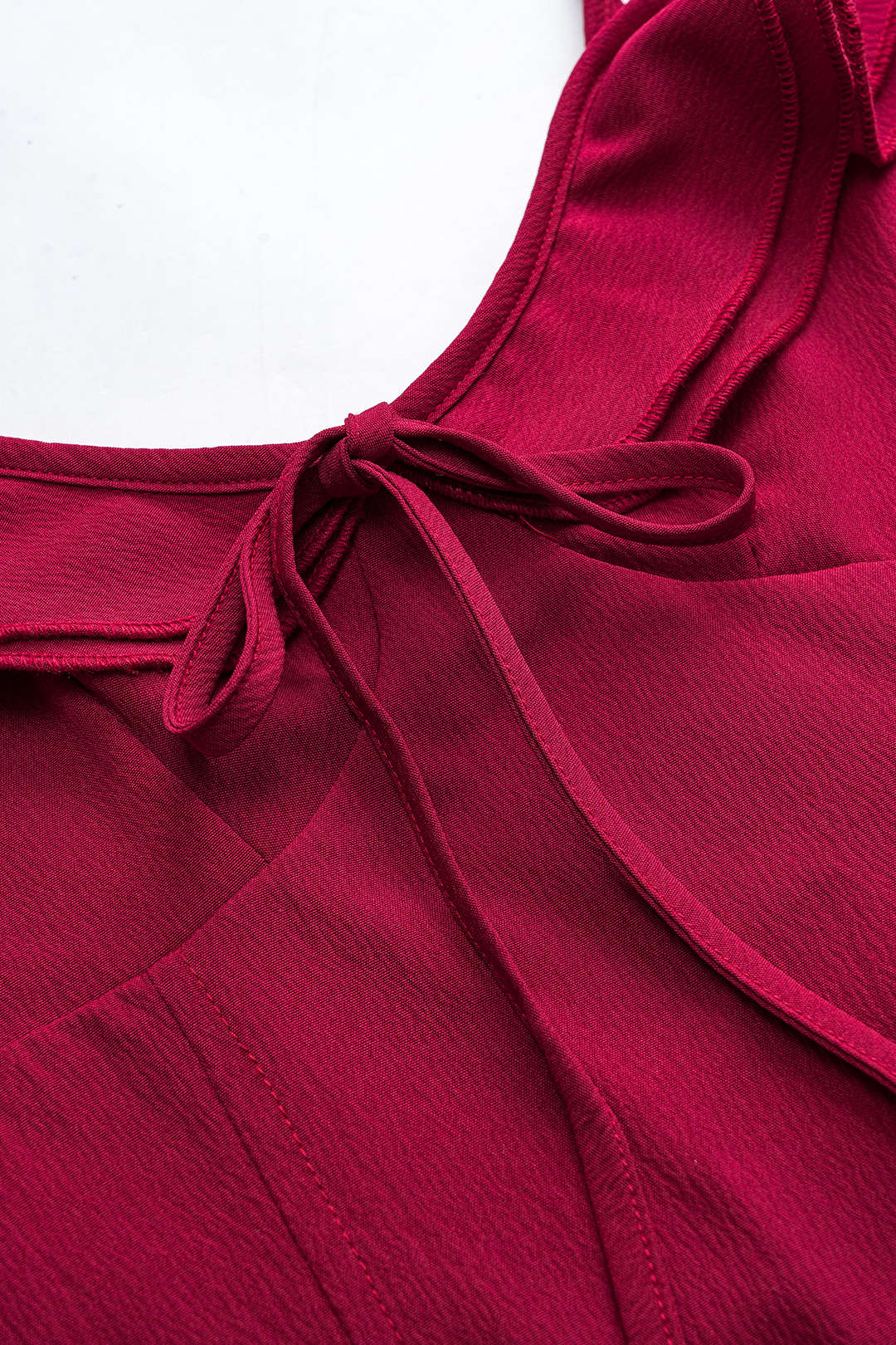 Büzgülü Bağcıklı Fırfırlı Büstiyer Mini Elbise