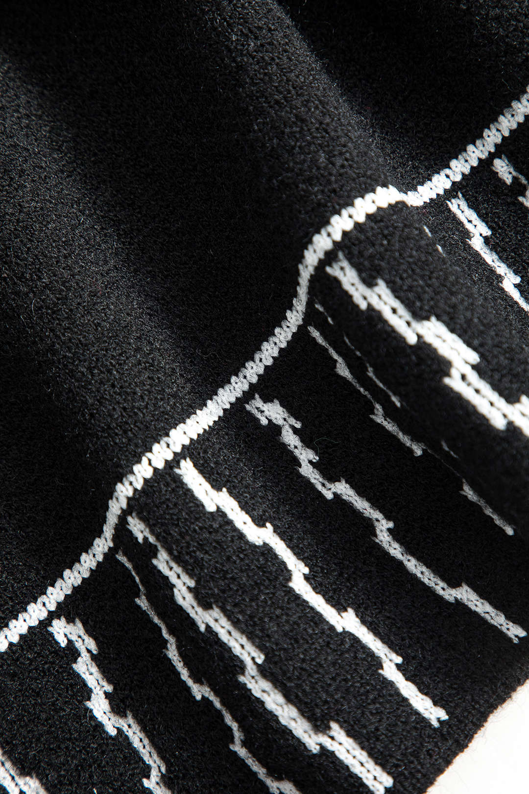 Çizgi Desenli Kazak Hırka