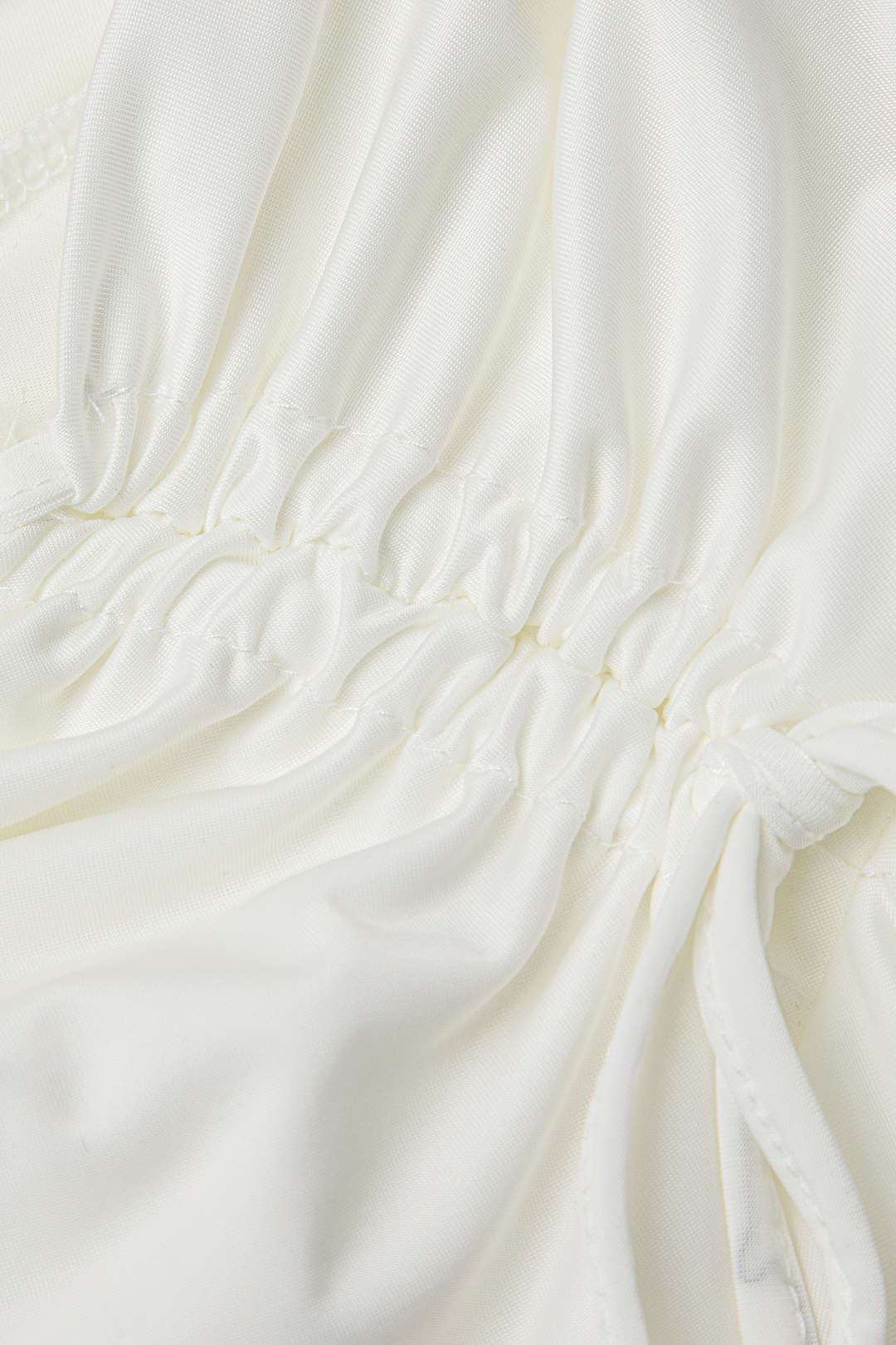 Büzgülü İpli Asimetrik Mini Etek