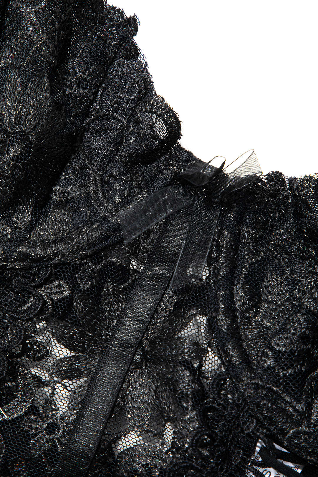 Dantel Bağlama Ön Bustiyer, Top ve Şort Seti