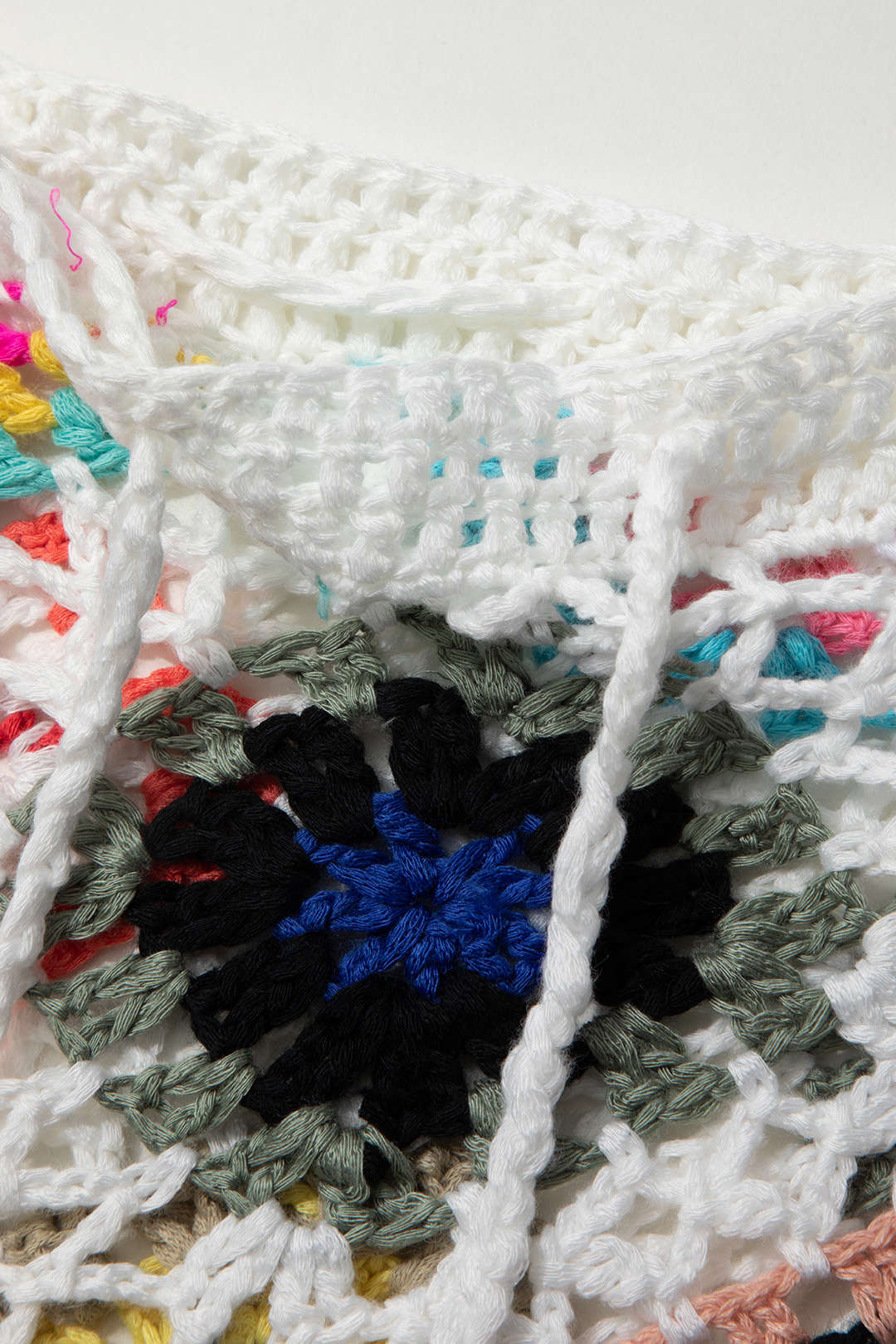 Çiçekli Tığ Askılı Üst ve Mayo Eteği Pareo Takım