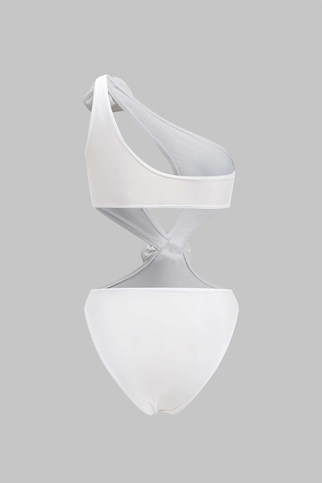 3D Çiçekli Kesik Karın Kontrol Tek Parça Mayo