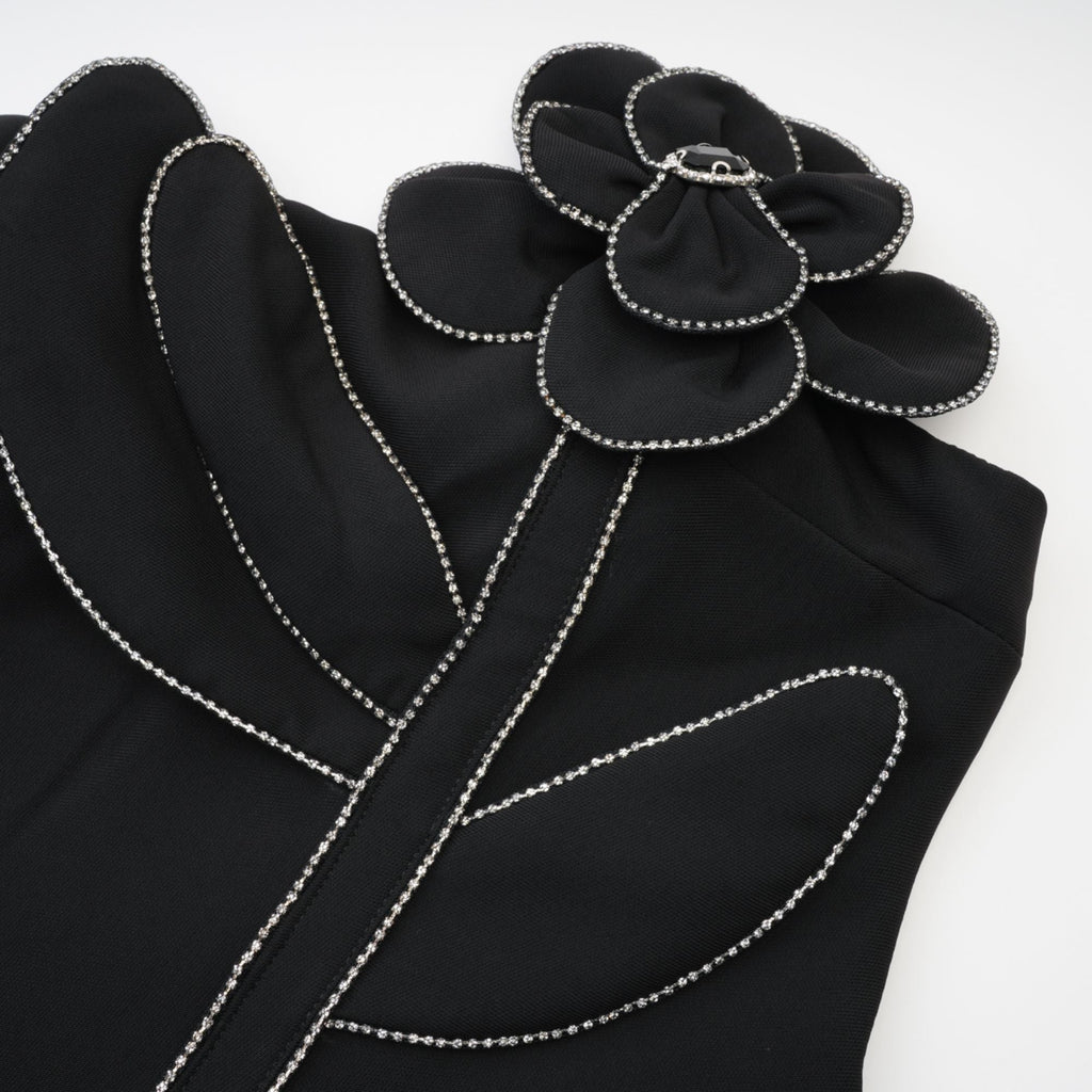 Çiçekli Mini Elbise